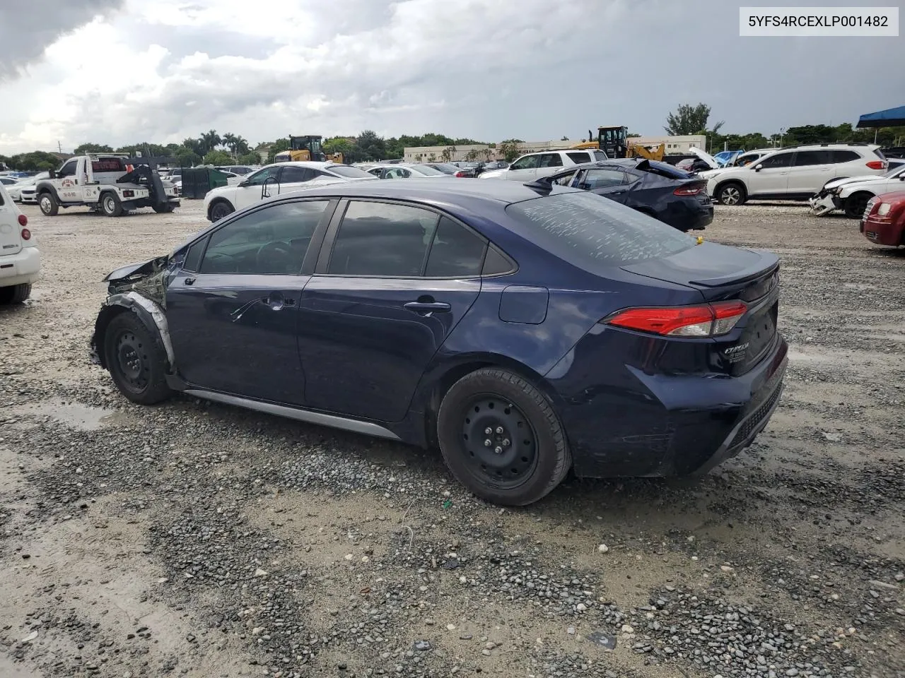 2020 Toyota Corolla Se VIN: 5YFS4RCEXLP001482 Lot: 69640284