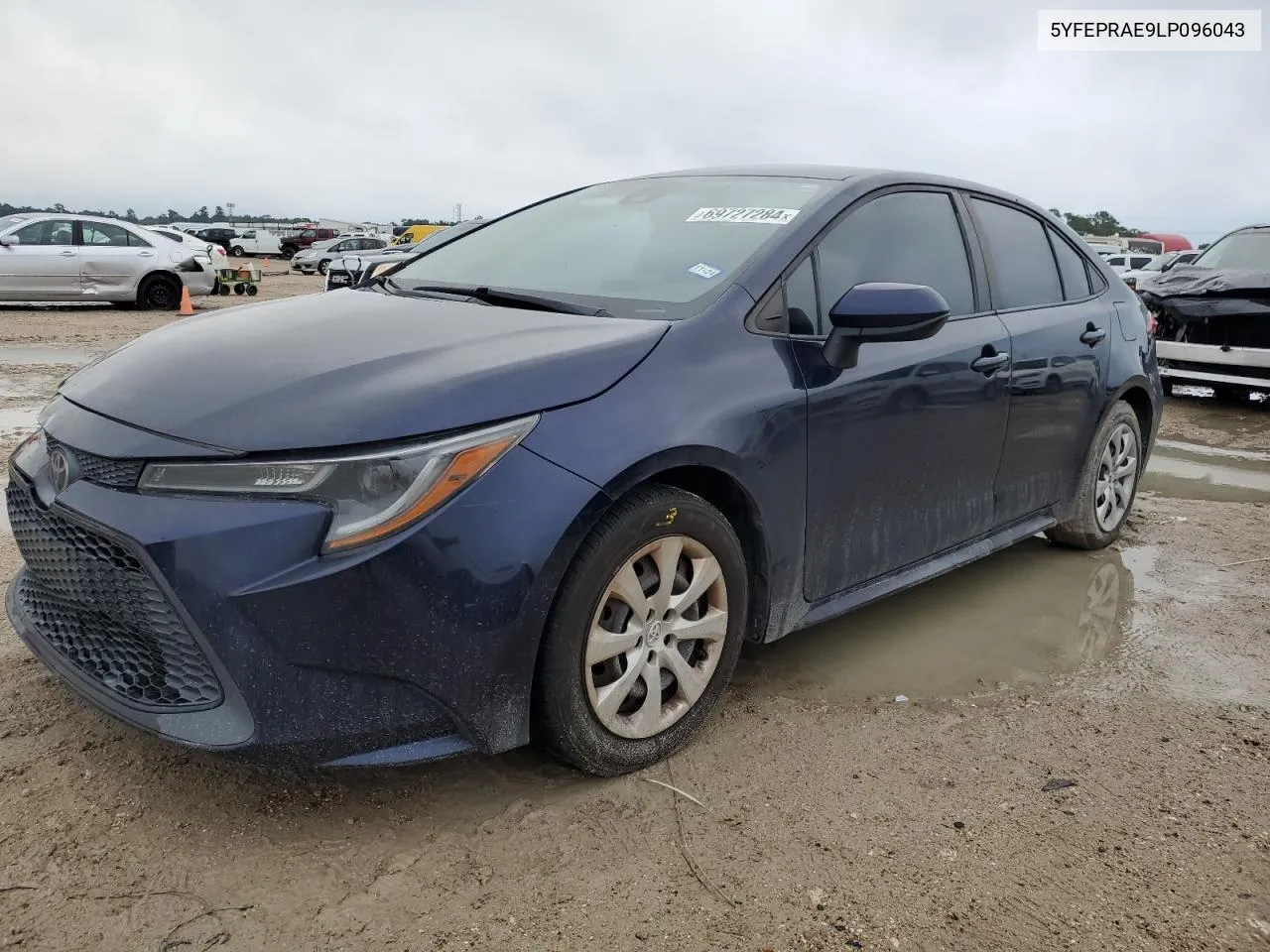 2020 Toyota Corolla Le VIN: 5YFEPRAE9LP096043 Lot: 69727284