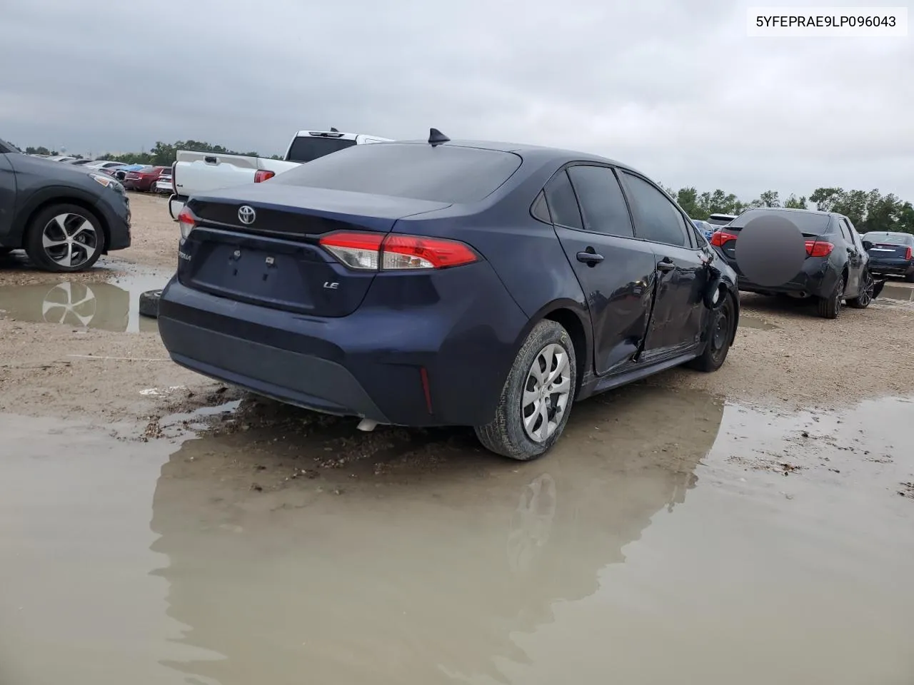 2020 Toyota Corolla Le VIN: 5YFEPRAE9LP096043 Lot: 69727284