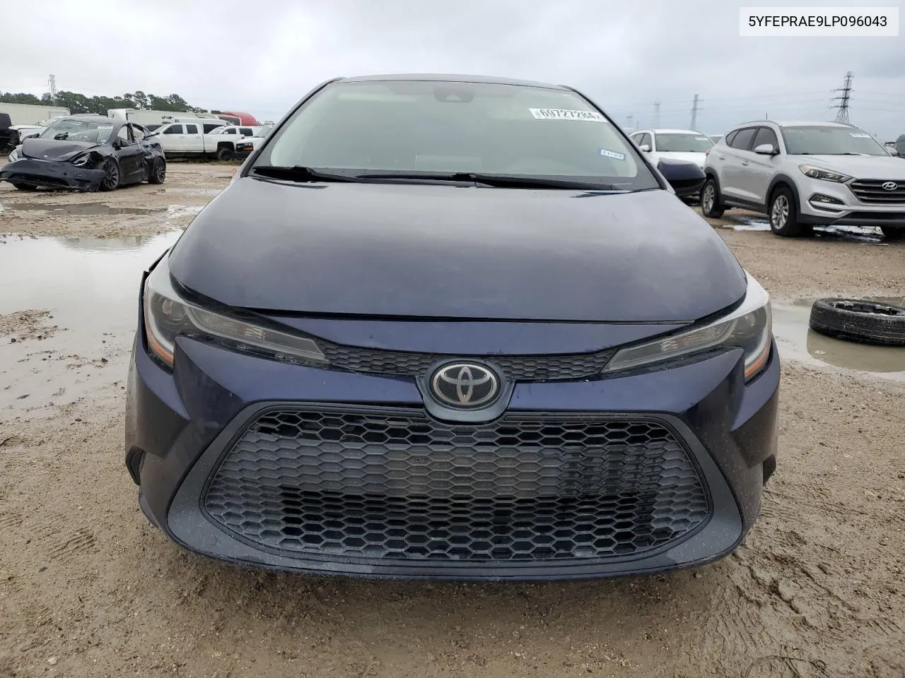 2020 Toyota Corolla Le VIN: 5YFEPRAE9LP096043 Lot: 69727284