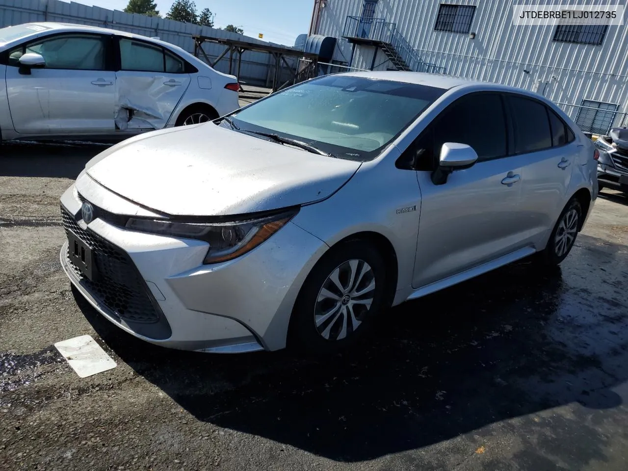 2020 Toyota Corolla Le VIN: JTDEBRBE1LJ012735 Lot: 69747844