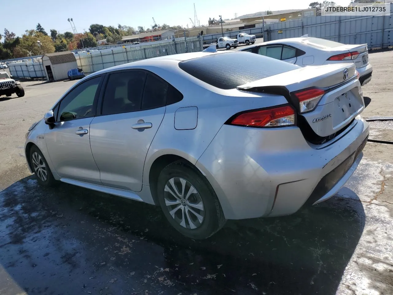 2020 Toyota Corolla Le VIN: JTDEBRBE1LJ012735 Lot: 69747844