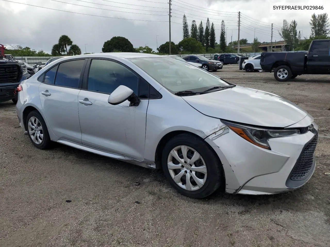 2020 Toyota Corolla Le VIN: 5YFEPRAE9LP029846 Lot: 69771364