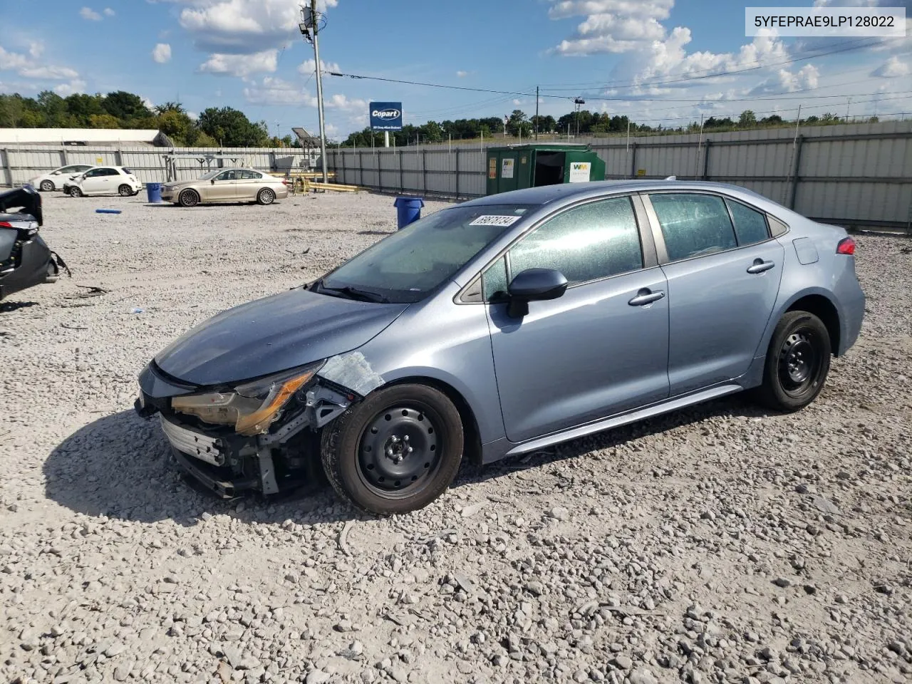 2020 Toyota Corolla Le VIN: 5YFEPRAE9LP128022 Lot: 69878734