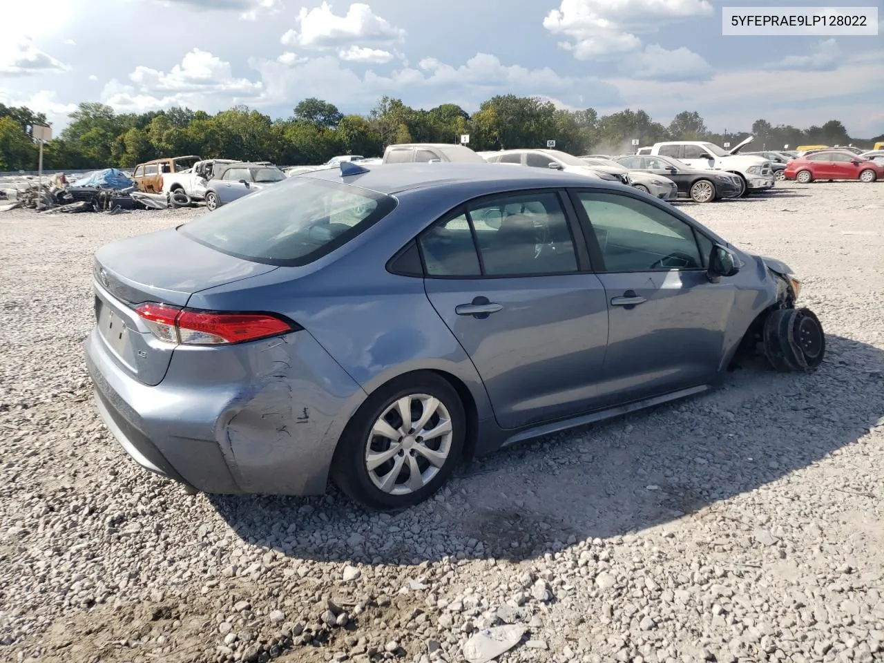 2020 Toyota Corolla Le VIN: 5YFEPRAE9LP128022 Lot: 69878734