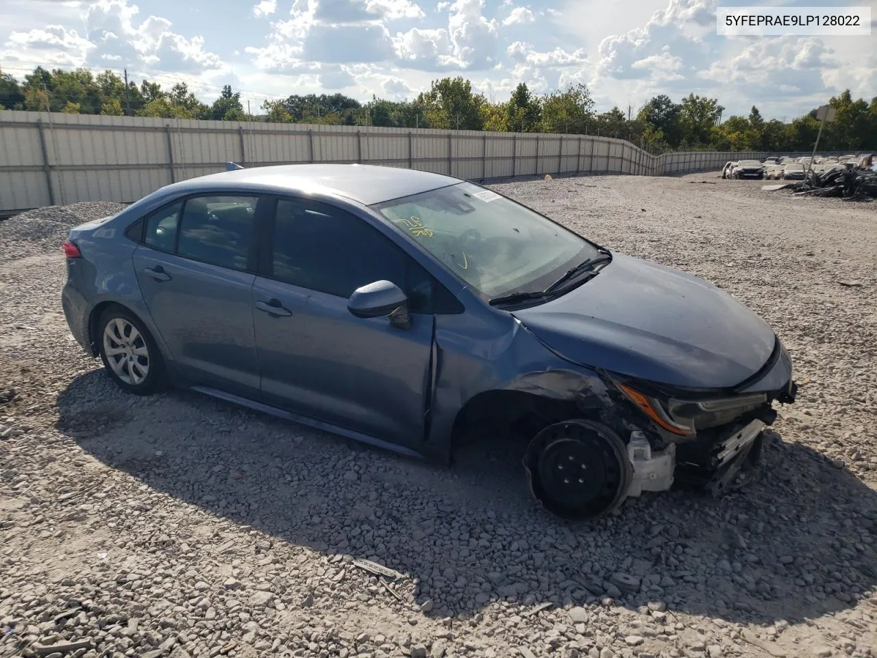 2020 Toyota Corolla Le VIN: 5YFEPRAE9LP128022 Lot: 69878734