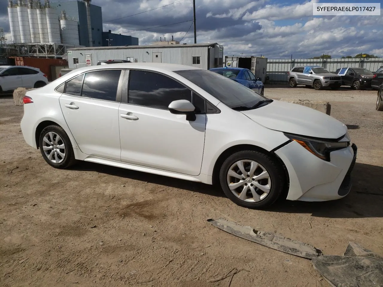 2020 Toyota Corolla Le VIN: 5YFEPRAE6LP017427 Lot: 69992944