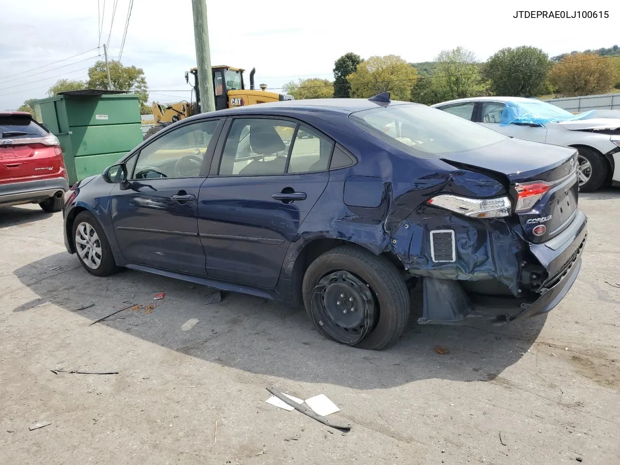 2020 Toyota Corolla Le VIN: JTDEPRAE0LJ100615 Lot: 70037654