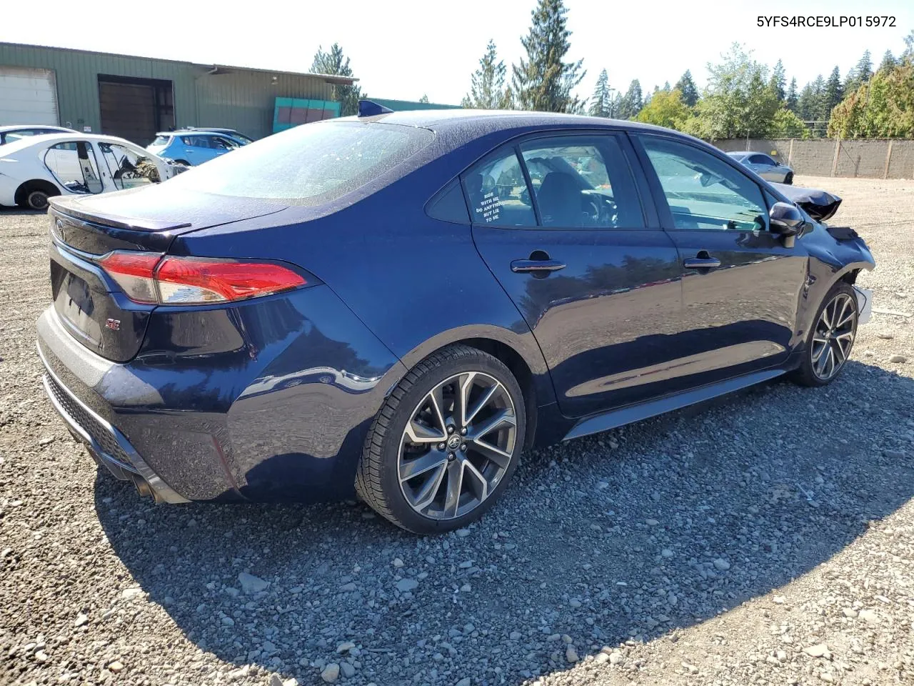 2020 Toyota Corolla Se VIN: 5YFS4RCE9LP015972 Lot: 70046904