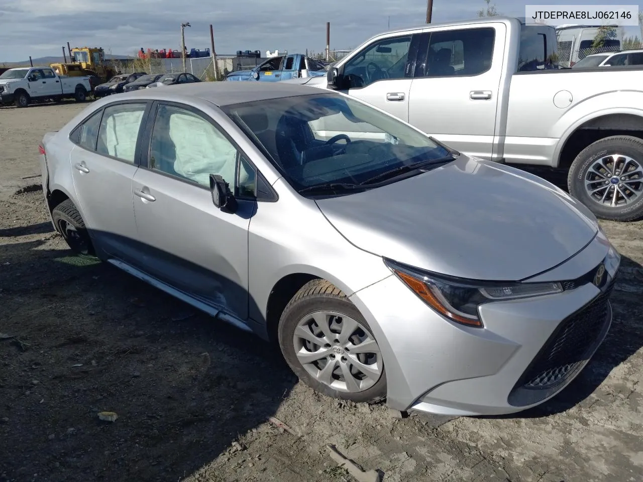 2020 Toyota Corolla Le VIN: JTDEPRAE8LJ062146 Lot: 70150564