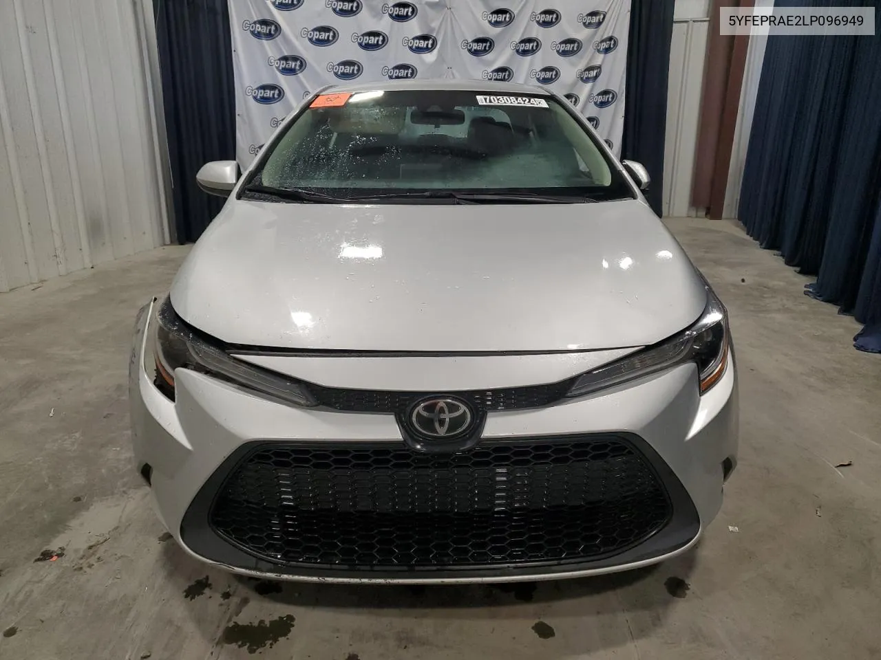 2020 Toyota Corolla Le VIN: 5YFEPRAE2LP096949 Lot: 70308424