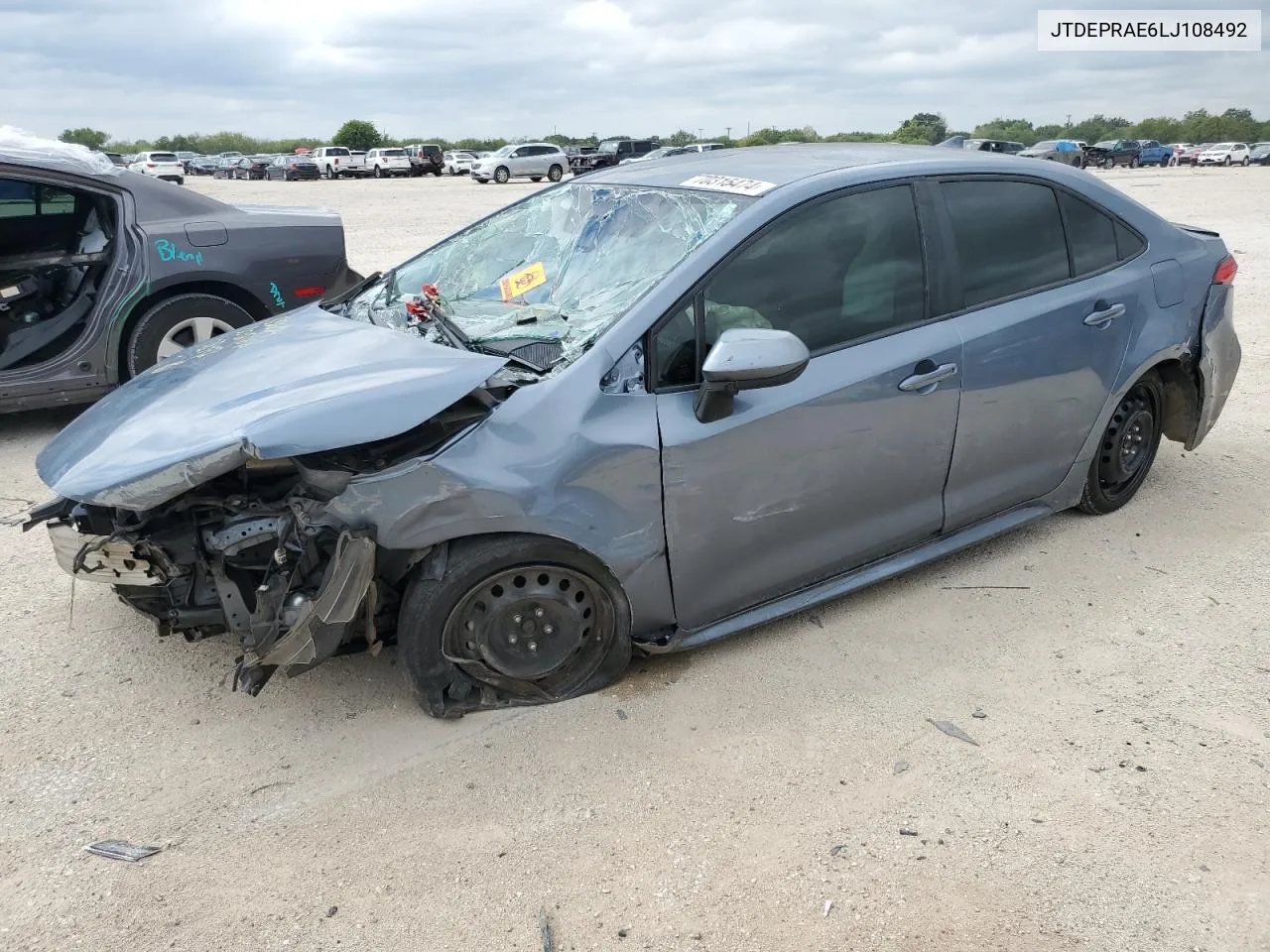 2020 Toyota Corolla Le VIN: JTDEPRAE6LJ108492 Lot: 70315474