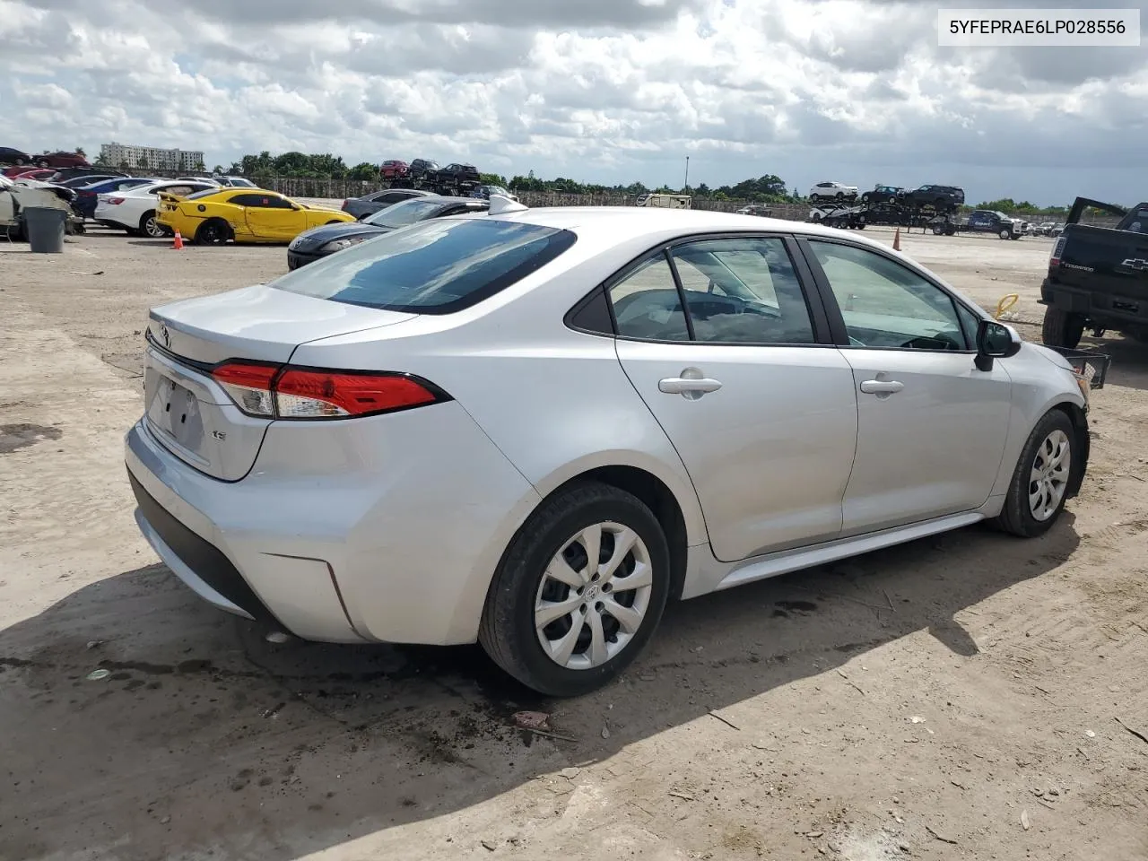 2020 Toyota Corolla Le VIN: 5YFEPRAE6LP028556 Lot: 70378874