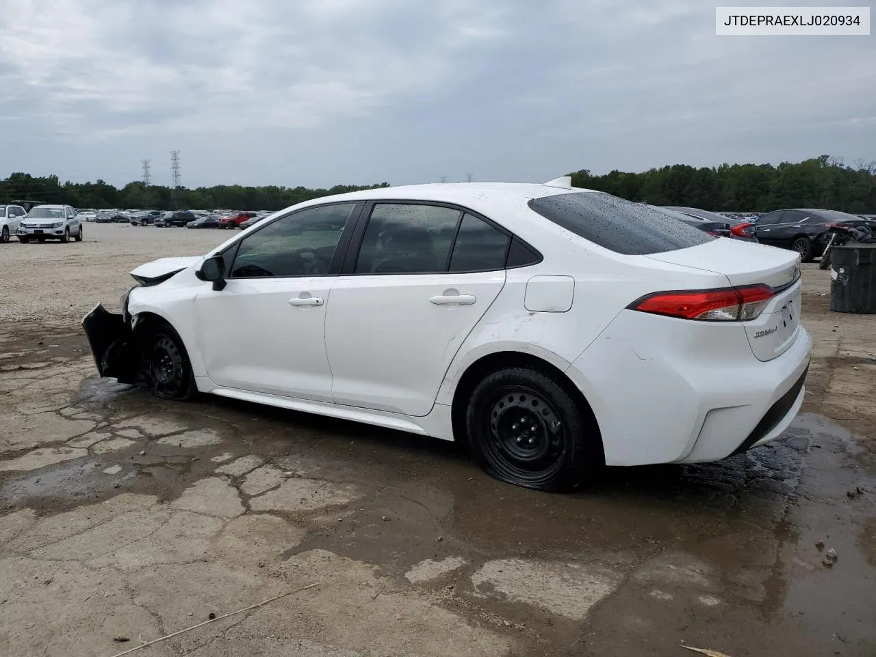 2020 Toyota Corolla Le VIN: JTDEPRAEXLJ020934 Lot: 70430824