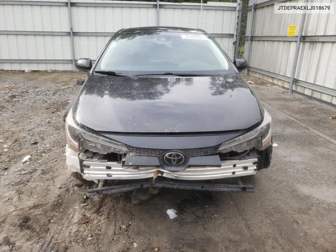 2020 Toyota Corolla Le VIN: JTDEPRAEXLJ018679 Lot: 70489094