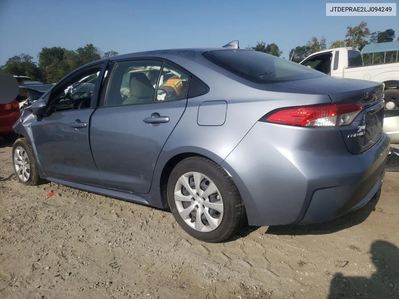 2020 Toyota Corolla Le VIN: JTDEPRAE2LJ094249 Lot: 70560444