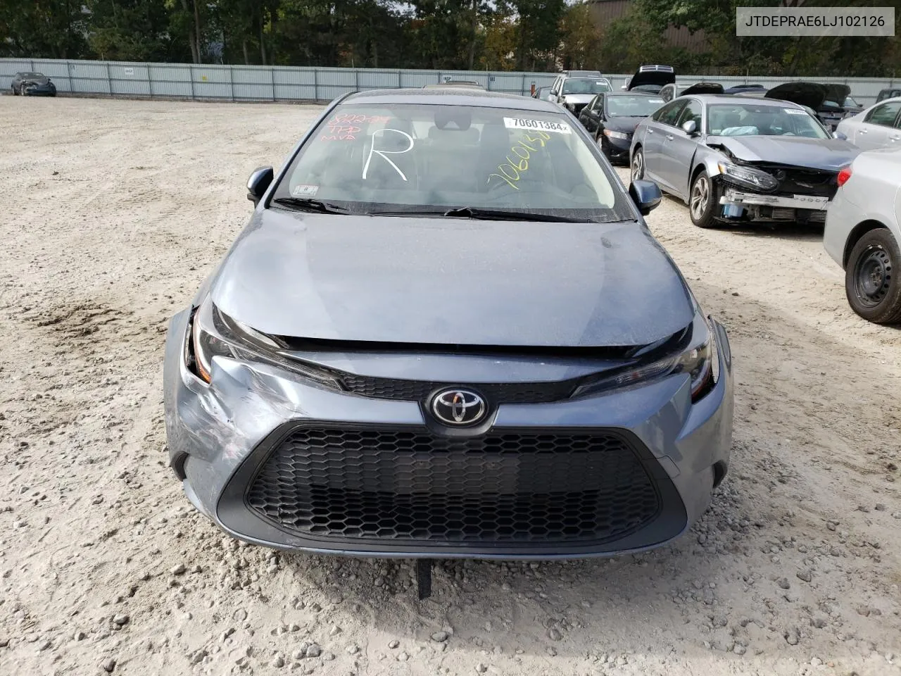 2020 Toyota Corolla Le VIN: JTDEPRAE6LJ102126 Lot: 70601384