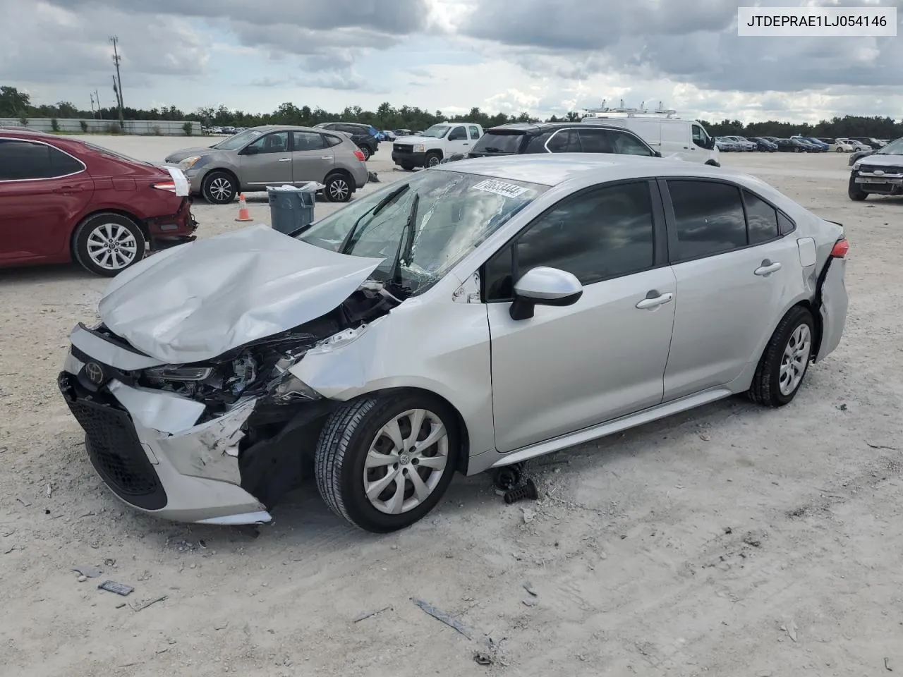 2020 Toyota Corolla Le VIN: JTDEPRAE1LJ054146 Lot: 70633444