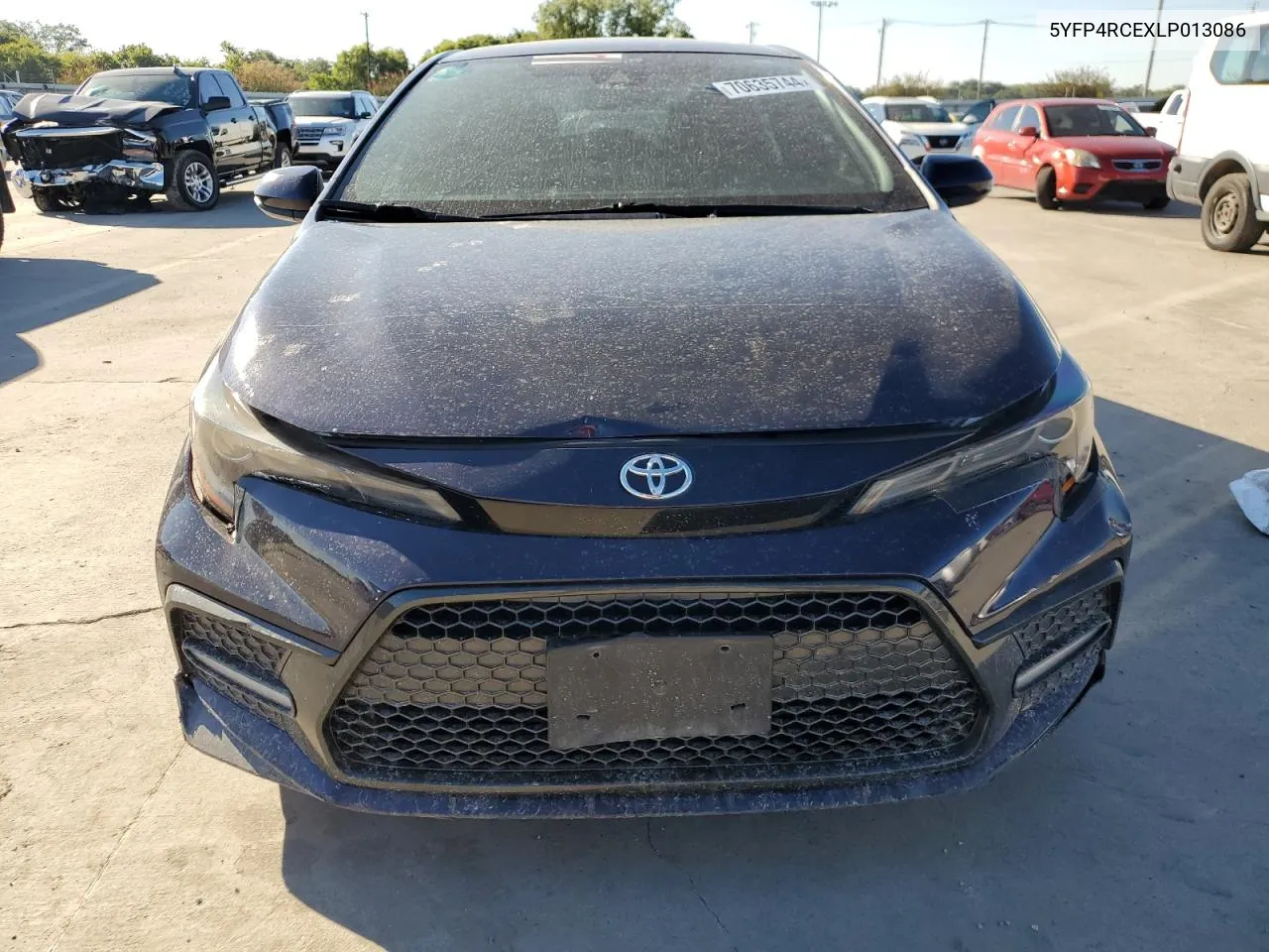 2020 Toyota Corolla Se VIN: 5YFP4RCEXLP013086 Lot: 70635744