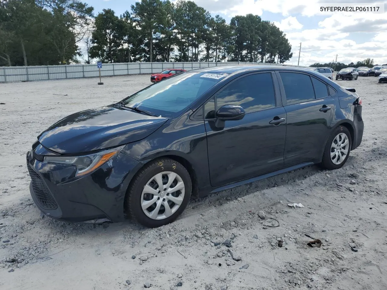 2020 Toyota Corolla Le VIN: 5YFEPRAE2LP061117 Lot: 70791764