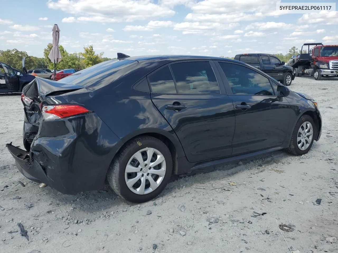 2020 Toyota Corolla Le VIN: 5YFEPRAE2LP061117 Lot: 70791764