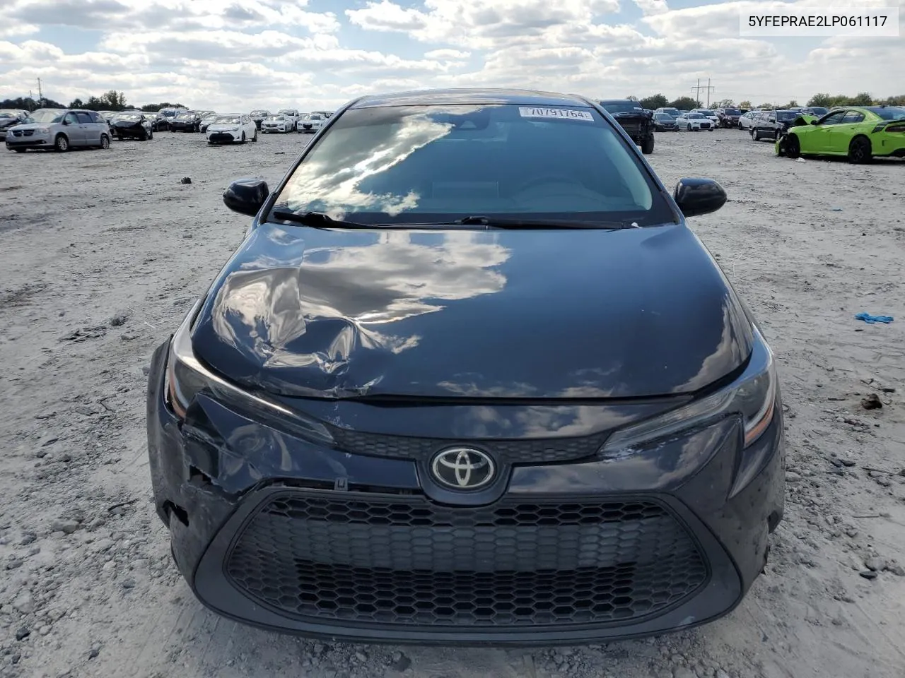 2020 Toyota Corolla Le VIN: 5YFEPRAE2LP061117 Lot: 70791764