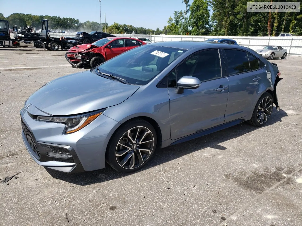 2020 Toyota Corolla Se VIN: JTDS4RCE6LJ013438 Lot: 70810034