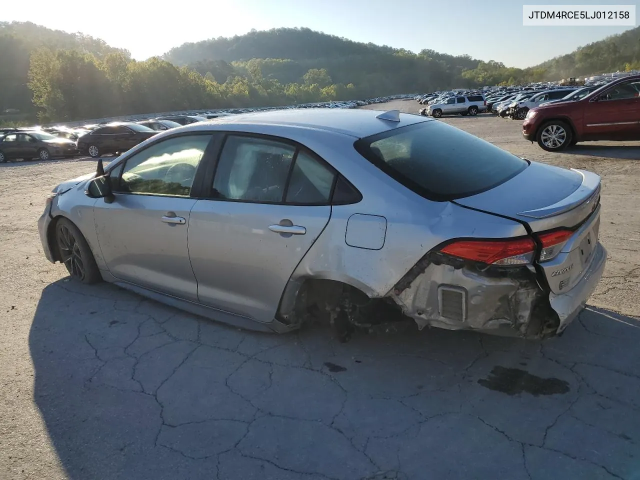 2020 Toyota Corolla Se VIN: JTDM4RCE5LJ012158 Lot: 71019214