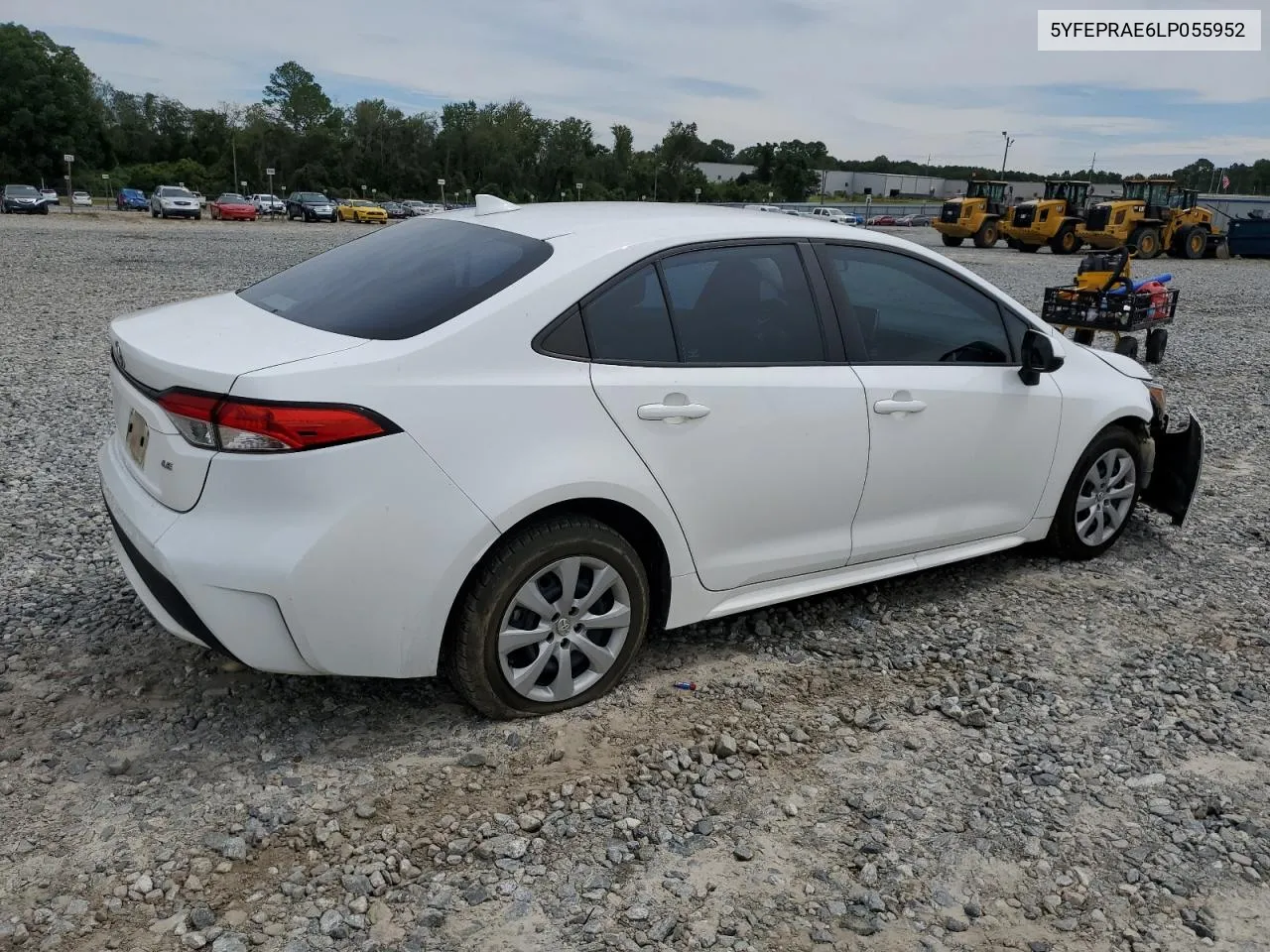 2020 Toyota Corolla Le VIN: 5YFEPRAE6LP055952 Lot: 71031874