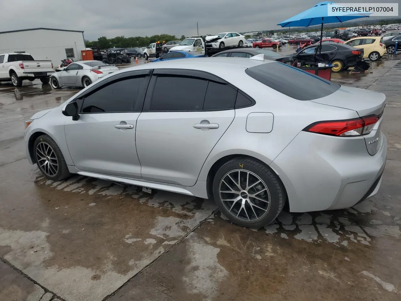 2020 Toyota Corolla Le VIN: 5YFEPRAE1LP107004 Lot: 71059284