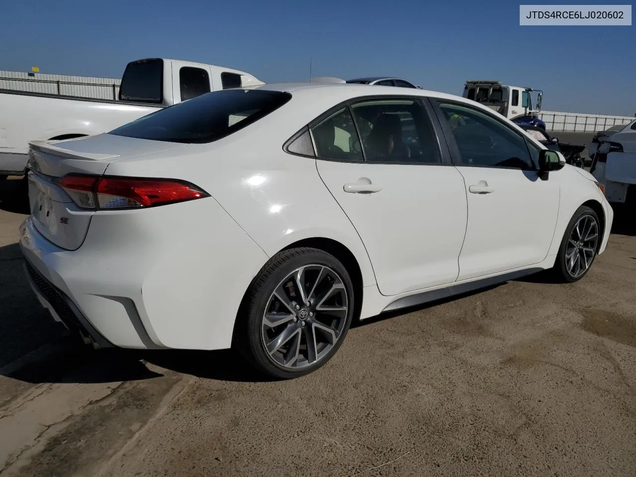 2020 Toyota Corolla Se VIN: JTDS4RCE6LJ020602 Lot: 71062064