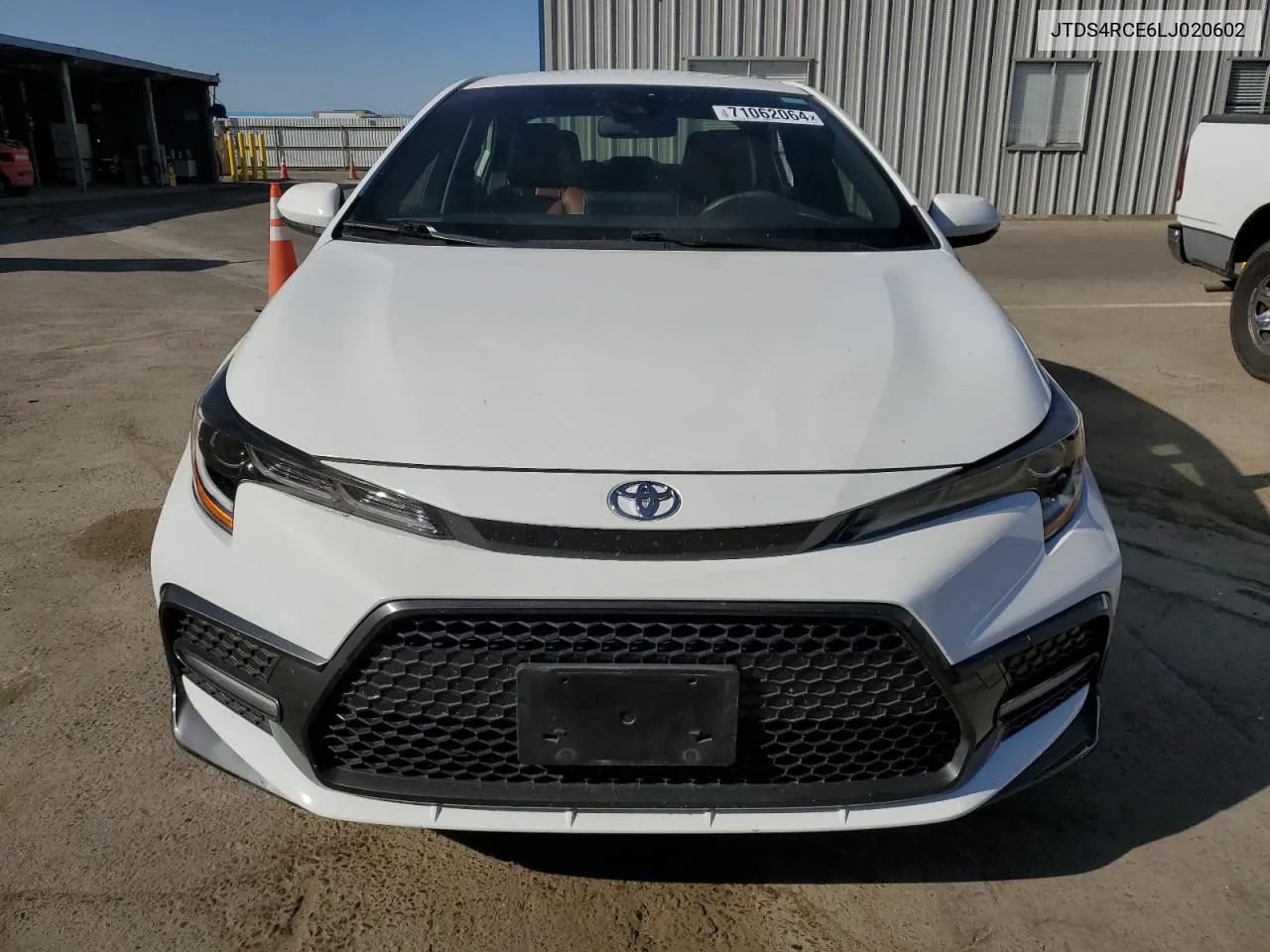 2020 Toyota Corolla Se VIN: JTDS4RCE6LJ020602 Lot: 71062064