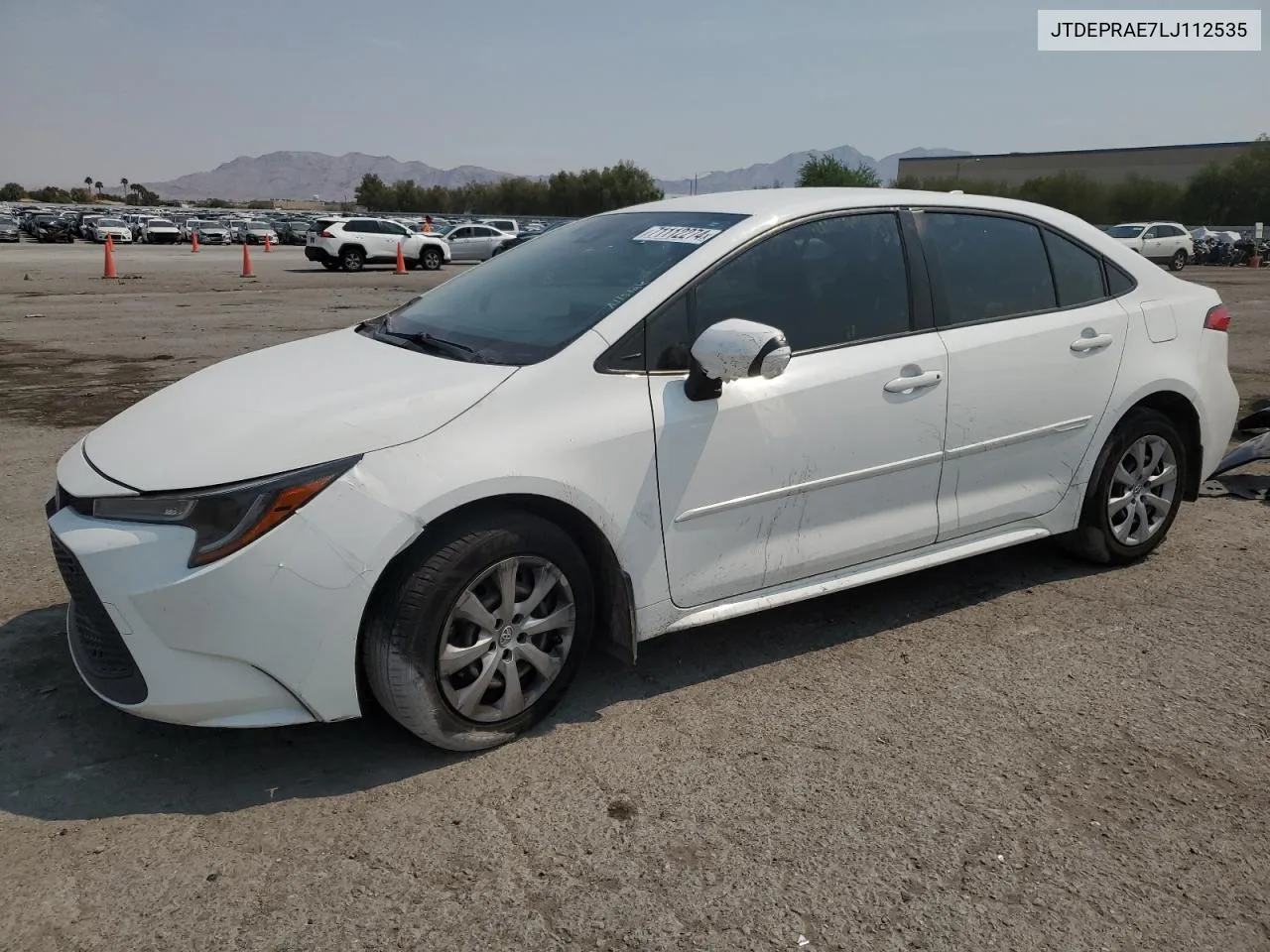 2020 Toyota Corolla Le VIN: JTDEPRAE7LJ112535 Lot: 71112274