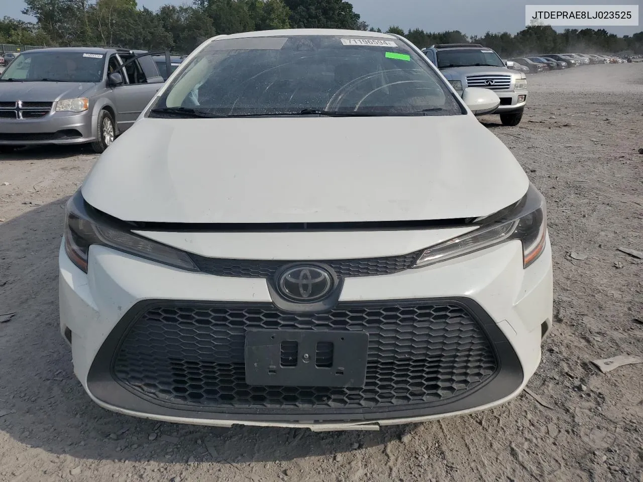 2020 Toyota Corolla Le VIN: JTDEPRAE8LJ023525 Lot: 71196594