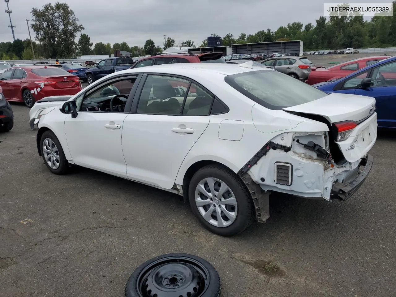 JTDEPRAEXLJ055389 2020 Toyota Corolla Le