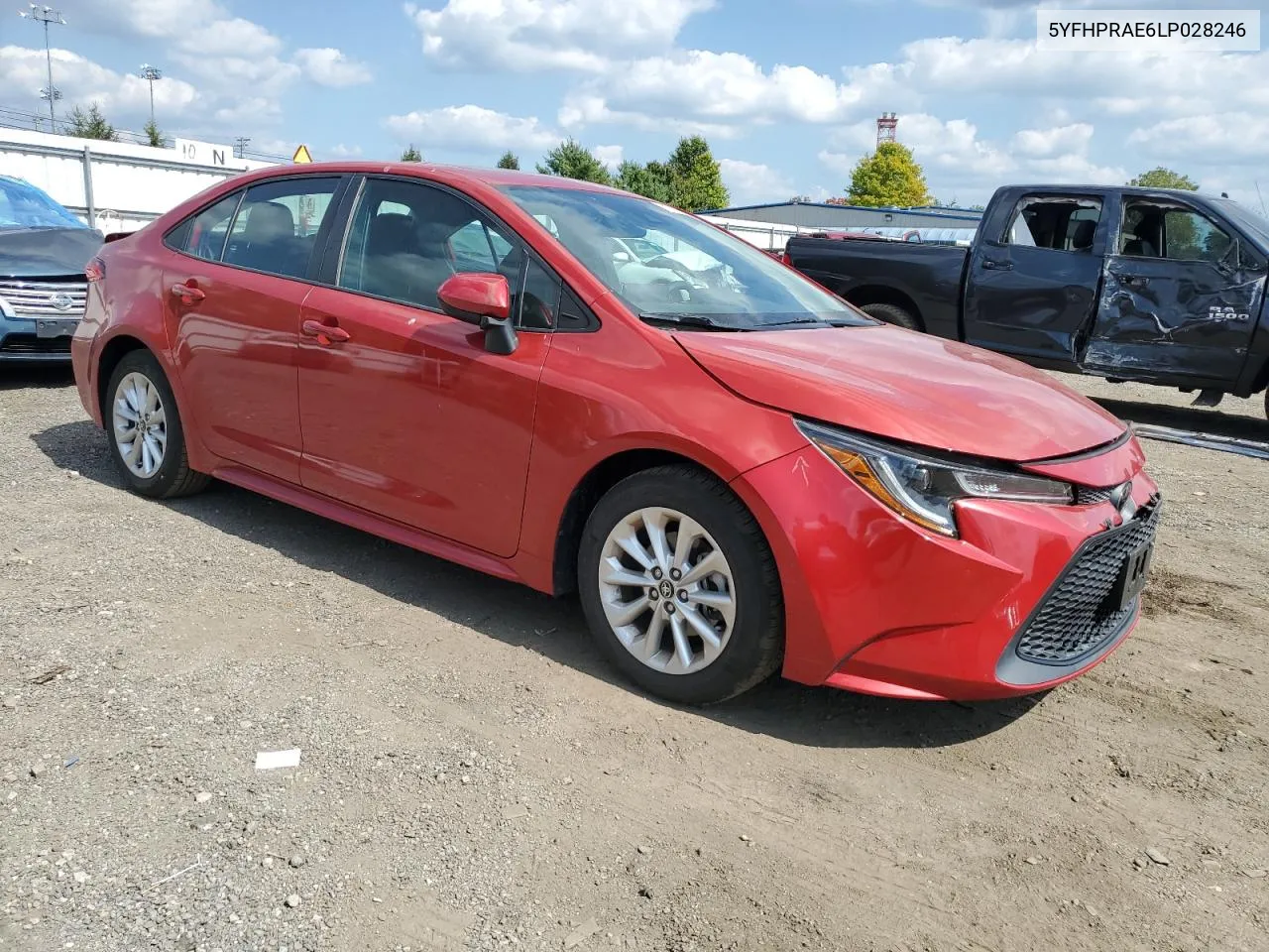 2020 Toyota Corolla Le VIN: 5YFHPRAE6LP028246 Lot: 71270554