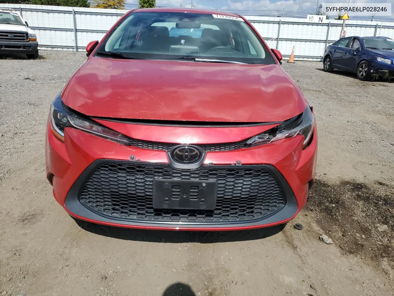 2020 Toyota Corolla Le VIN: 5YFHPRAE6LP028246 Lot: 71270554