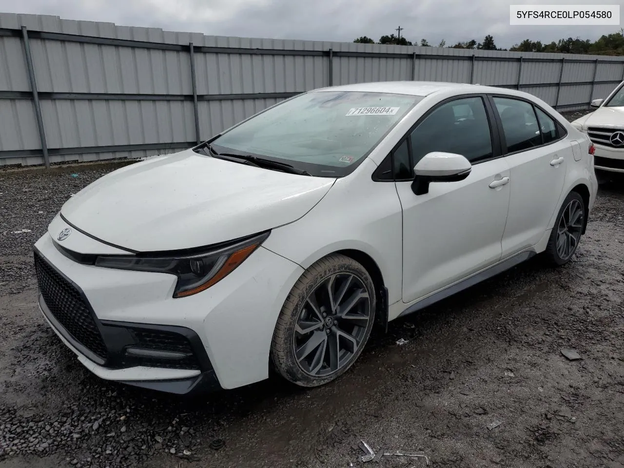 2020 Toyota Corolla Se VIN: 5YFS4RCE0LP054580 Lot: 71296604