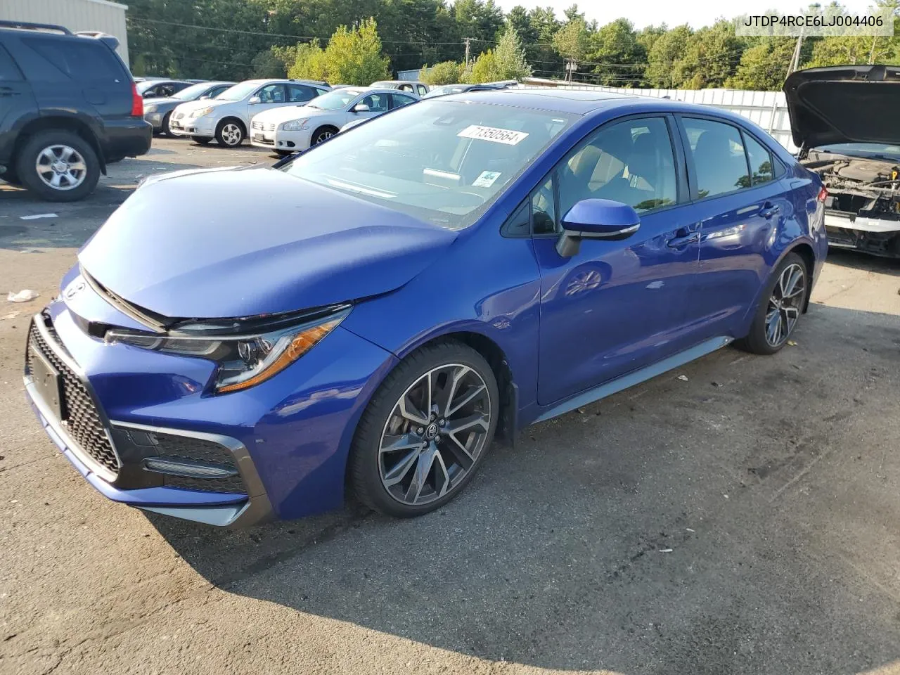 2020 Toyota Corolla Se VIN: JTDP4RCE6LJ004406 Lot: 71350564