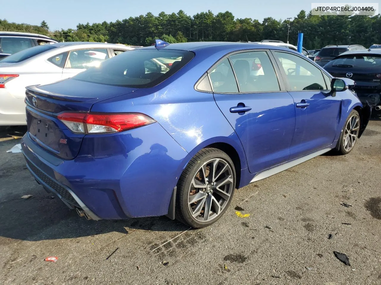 2020 Toyota Corolla Se VIN: JTDP4RCE6LJ004406 Lot: 71350564