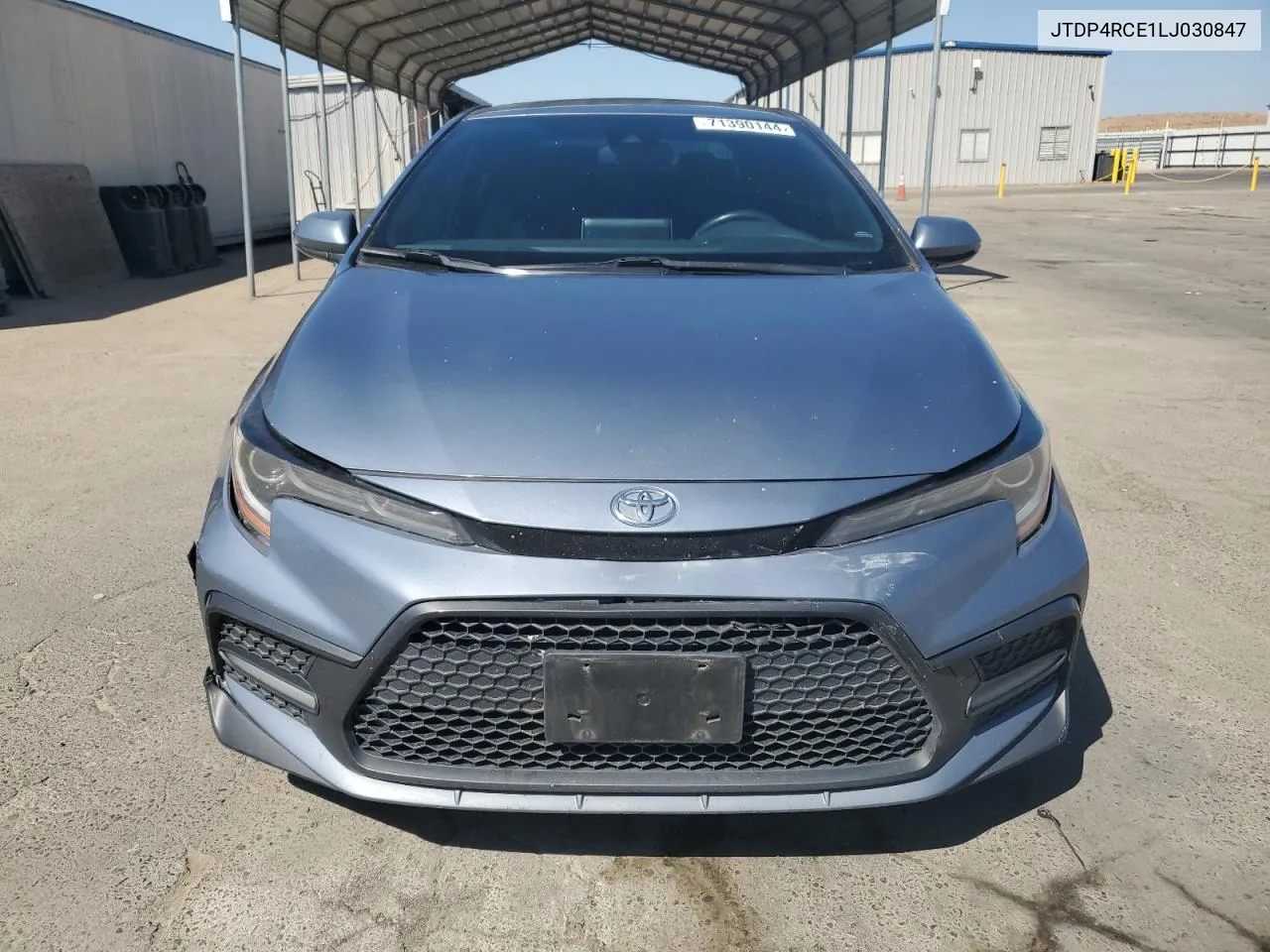 2020 Toyota Corolla Se VIN: JTDP4RCE1LJ030847 Lot: 71390144