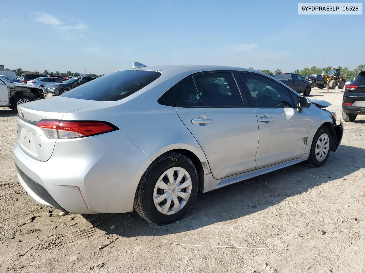 2020 Toyota Corolla L VIN: 5YFDPRAE3LP106528 Lot: 71404814