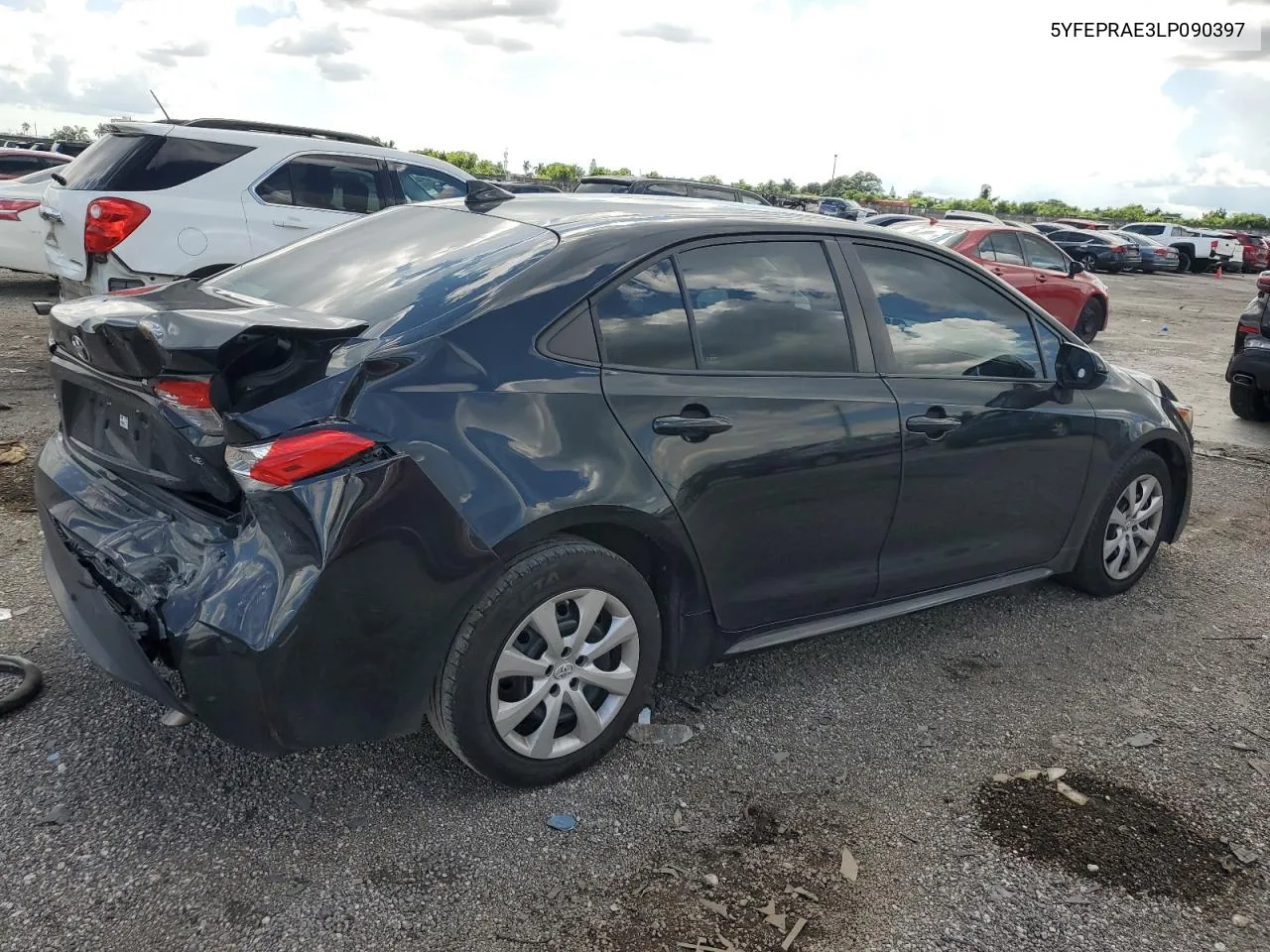 2020 Toyota Corolla Le VIN: 5YFEPRAE3LP090397 Lot: 71467354