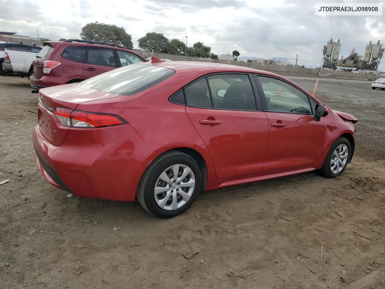 2020 Toyota Corolla Le VIN: JTDEPRAE3LJ098908 Lot: 71489074