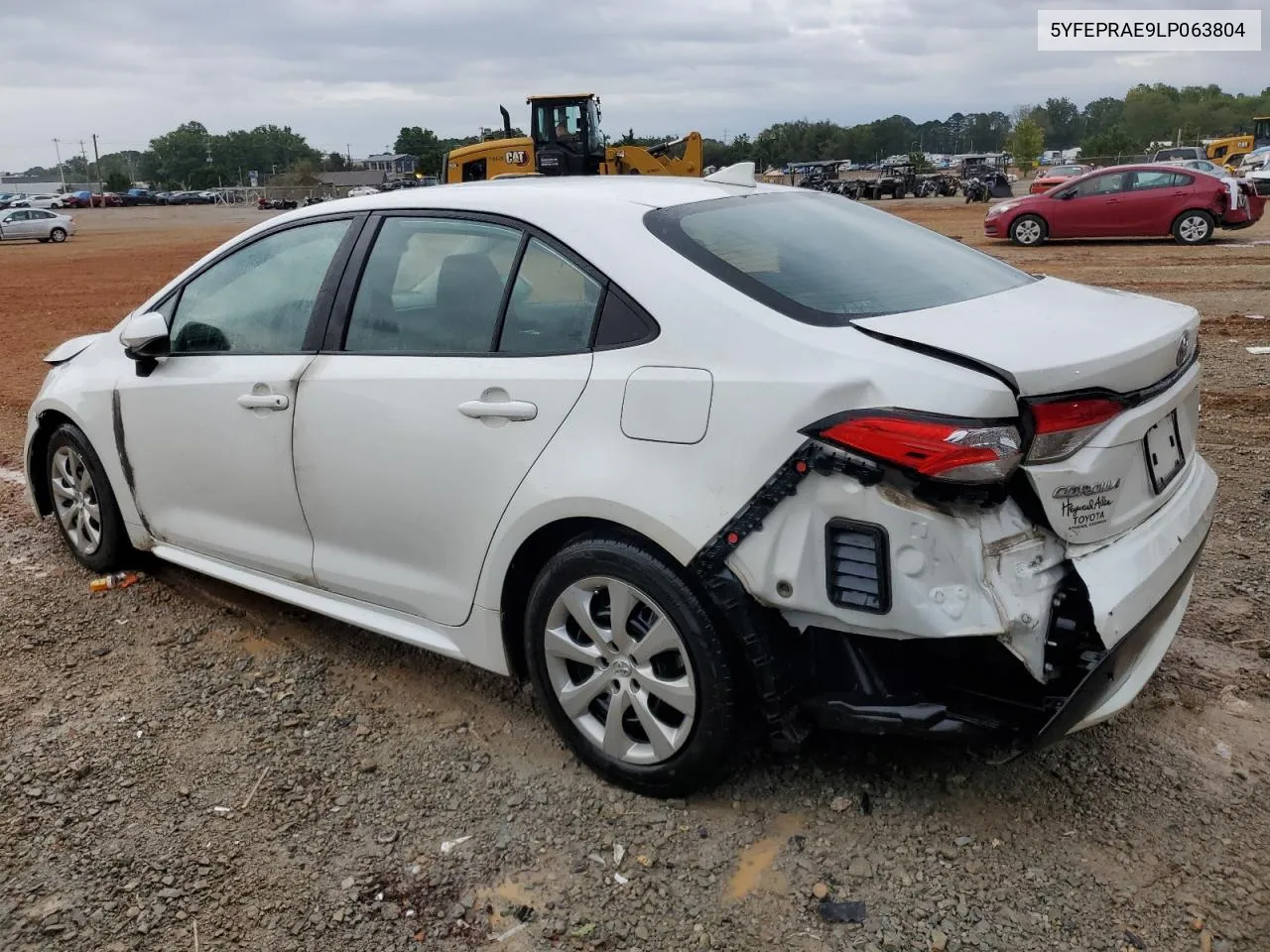 2020 Toyota Corolla Le VIN: 5YFEPRAE9LP063804 Lot: 71598914