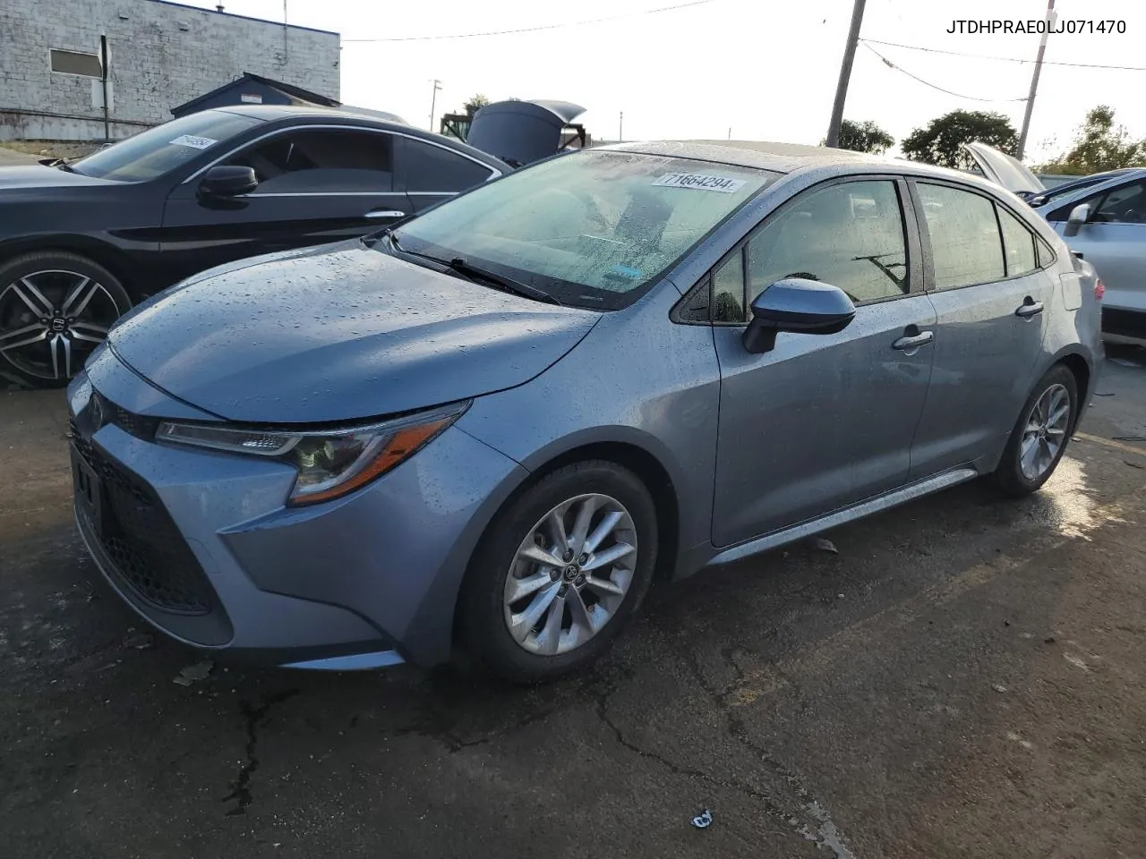 2020 Toyota Corolla Le VIN: JTDHPRAE0LJ071470 Lot: 71664294