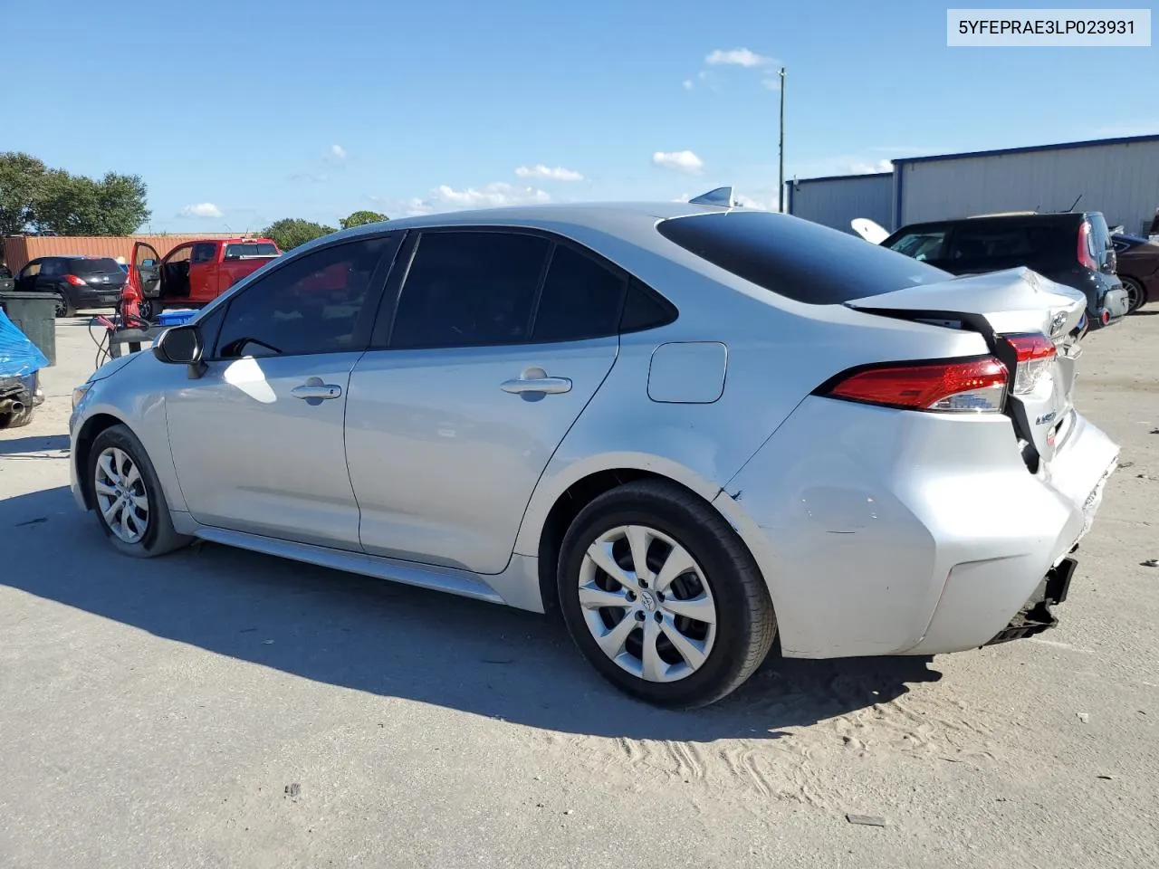 2020 Toyota Corolla Le VIN: 5YFEPRAE3LP023931 Lot: 72019334