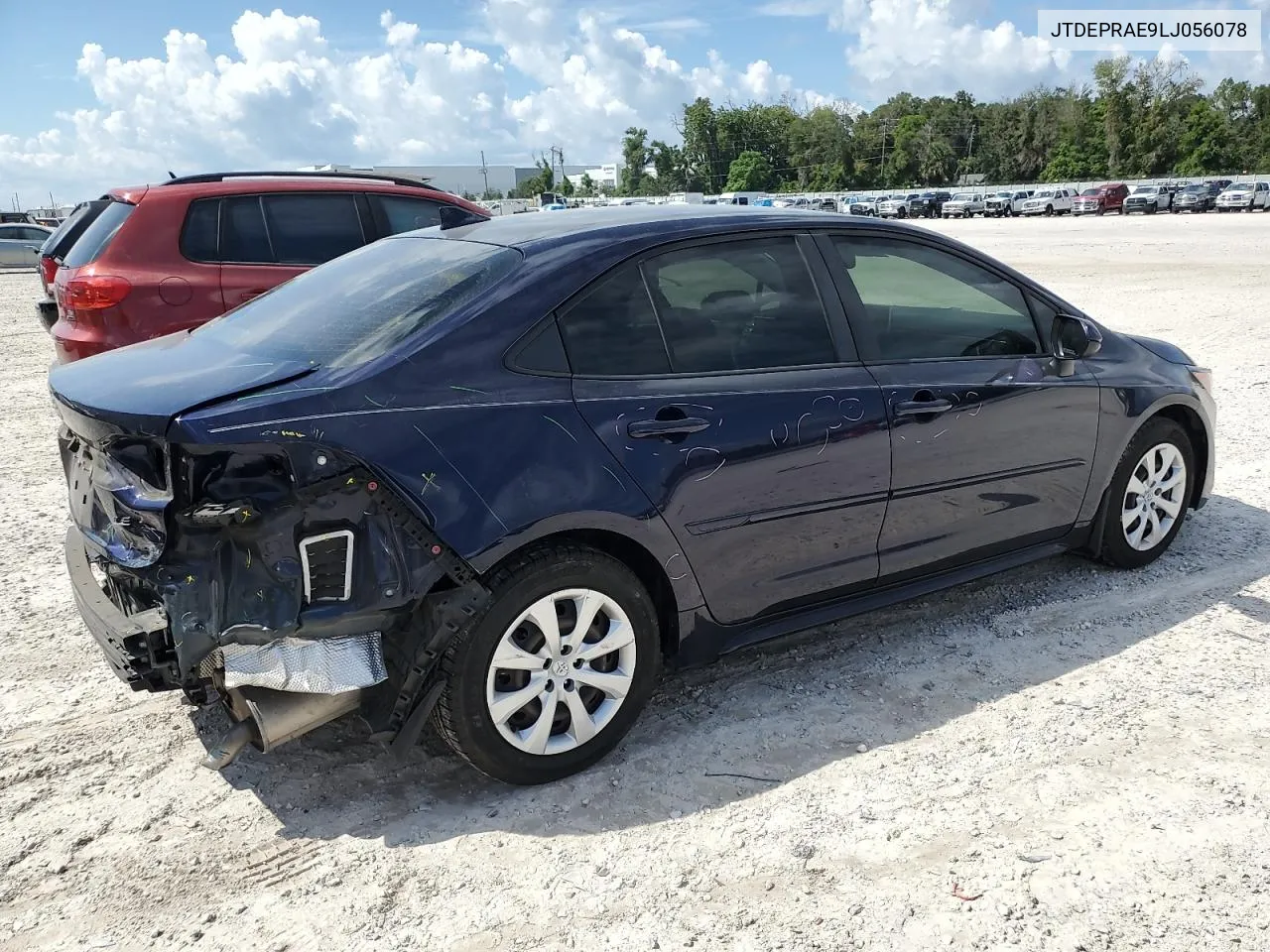 2020 Toyota Corolla Le VIN: JTDEPRAE9LJ056078 Lot: 72116374