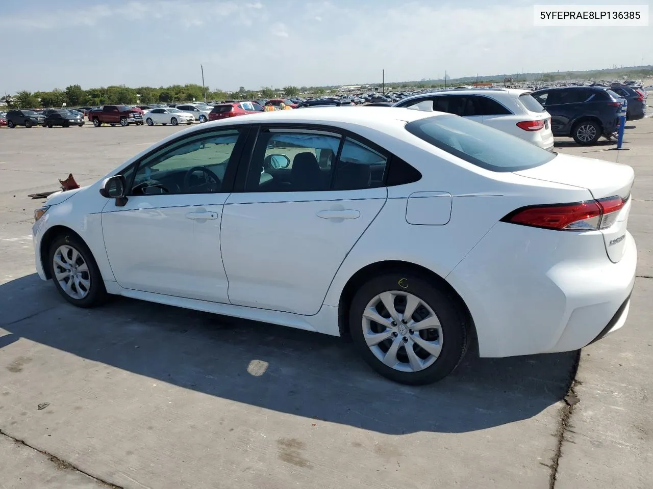 2020 Toyota Corolla Le VIN: 5YFEPRAE8LP136385 Lot: 72175564