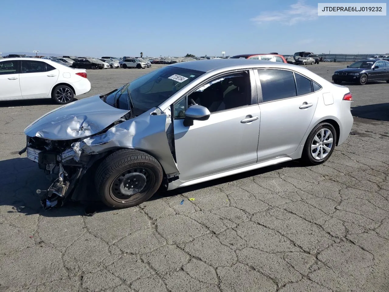 2020 Toyota Corolla Le VIN: JTDEPRAE6LJ019232 Lot: 72258184